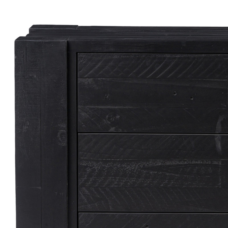 Perot 6 - Drawer Dresser, Aged Black Pine