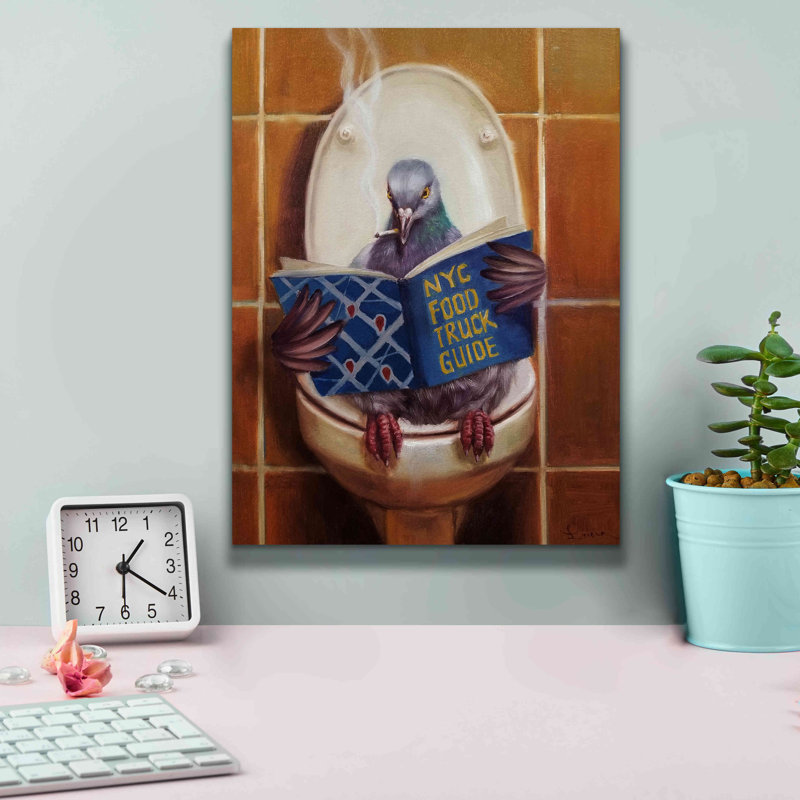 Epic Graffiti «Stool Pigeon» par Lucia Heffernan, C «Stool Pigeon» par Lucia Heffernan, H 16 po x l 12 po x P 0,75 po