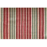 Chauncey Manor Wool Striped Area Rug in Red