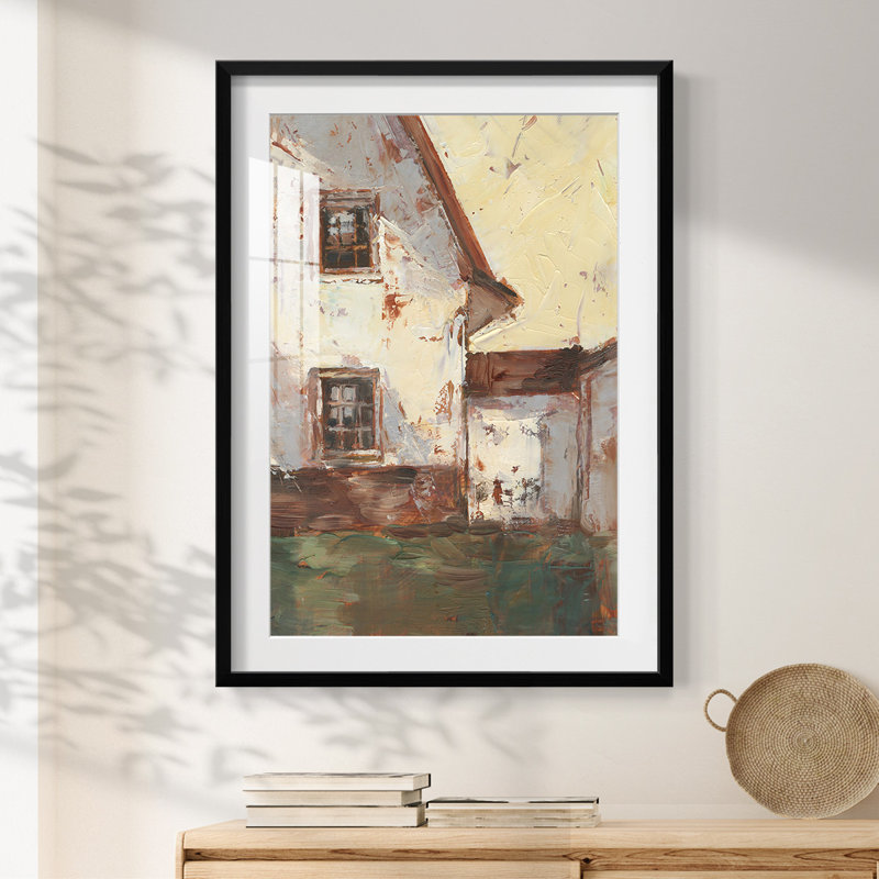 «Dreaming I» - Toile tendue avec châssis, H 28,5 po x l 20,5 po, Noir