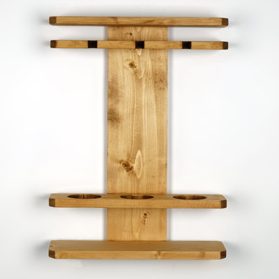 Wall Mounted Wood Wine Rack