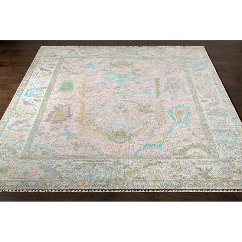 Rectangle Ushak Wool Area Rug, Rectangle 2' x 3'
