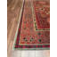 Tapis rouge en laine et coton noué à la main Original