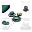 Sandoval 12 Piece Dinnerware Set Service for 4