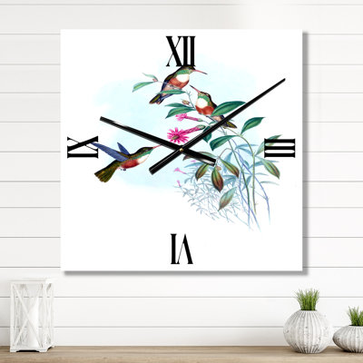 Vintage colibri IV - horloge murale traditionnelle