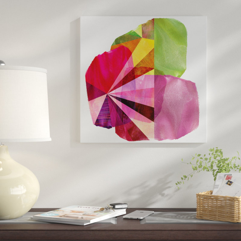 «Geo Mono Block I», impression sur toile, H 37 po x l 37 po x P 1,5 po, Toile tendue, Pas de tapis