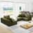 Modern Upholstered Sectional Sofa Couch Set-590268878