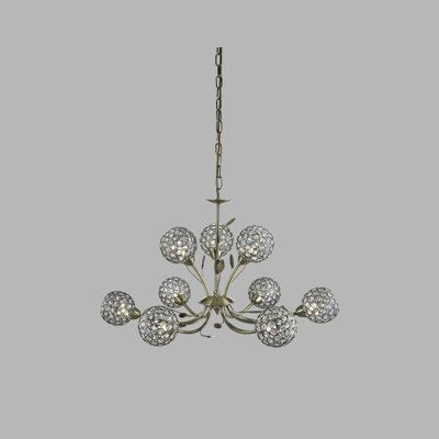 9-Light Shaded Chandelier
