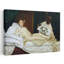 Olympia Classic Contemporary Flower Wall Art Print by Edouard Manet - Wrapped Canvas Print-1999188465