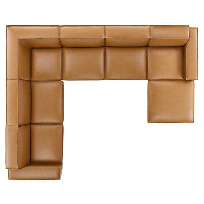 Canapé modulaire en cuir 7 pièces Modway Restore