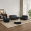 Ensemble de salon en similicuir 3 pièces-1563215570