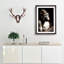 Mighty Silverback Gorilla in Abstract - Picture Frame Graphic Art Print on MDF-55739979-55739980