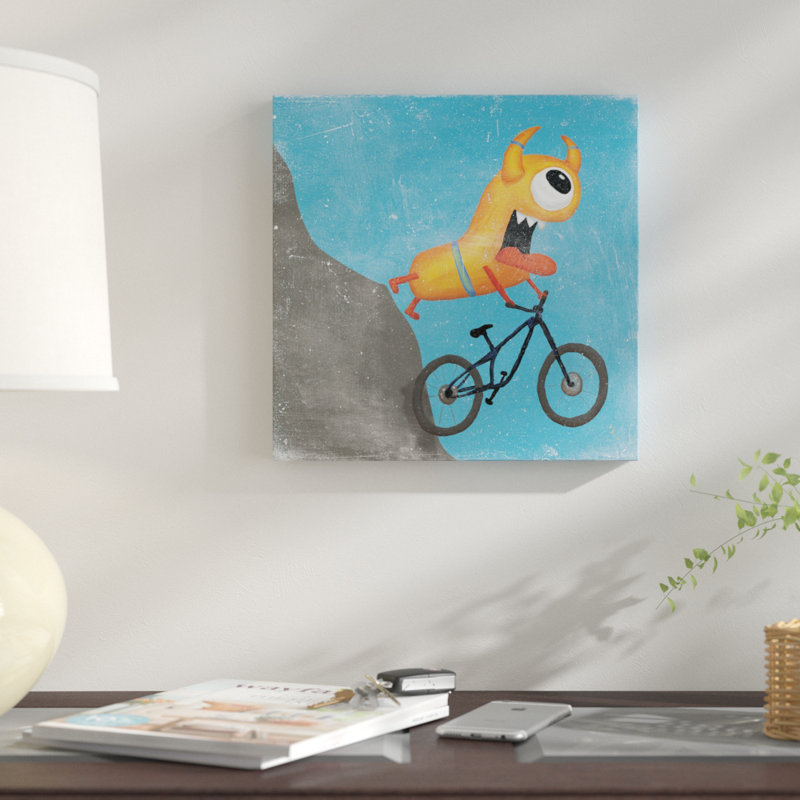 « xtreme monstres i », impression sur toile, H 12 po x l 12 po x P 1,5 po, Toile tendue, Pas de tapis
