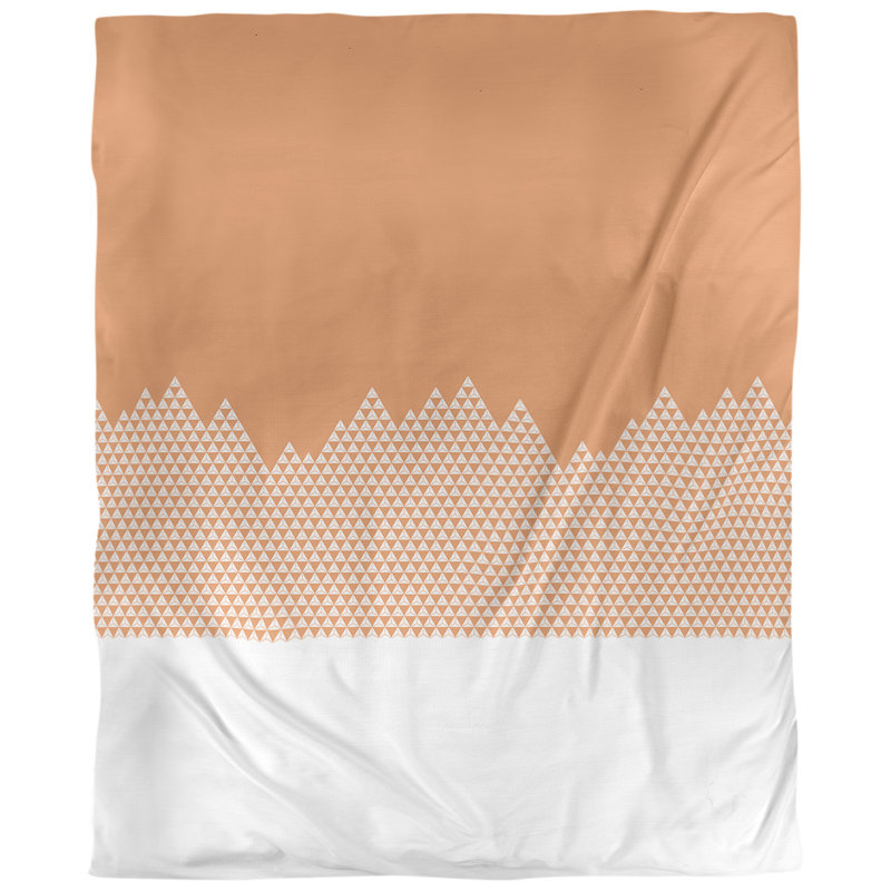 Tissu mountain, Orange, L 54 po x l 36 po, Coton peigné pima