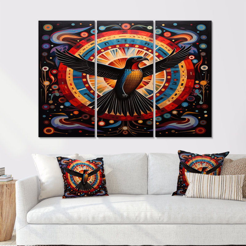 Charleena - ensemble d'impressions murales d'aigle, Toile tendue, H 40 po x l 60 po x P 1 po