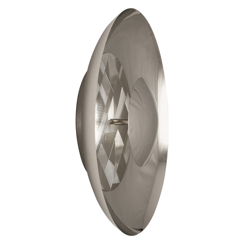 Brut Flush Mount, Polished Nickel