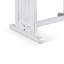 Table de salle à manger Sime, plateau rectangulaire en bois blanc cassé de 60 pouces