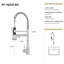 Robinet de lavabo 19 po - Nickel brossé, fabriqué en acier inoxydable 304 avec poignée simple et usage résidentiel avec des matériaux de qualité-1525293644