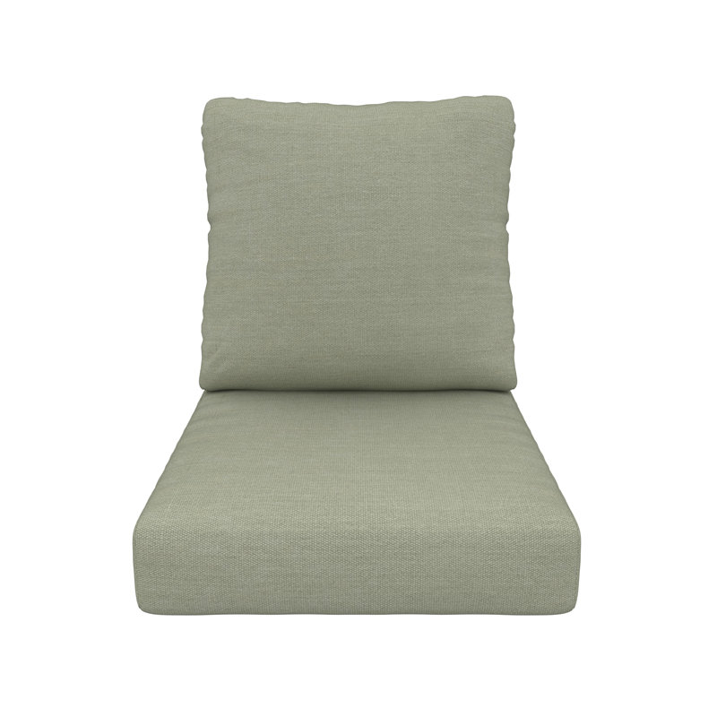 Deep Seating Outdoor Sunbrella® Seat/Back Cushion, Sunbrella Canvas Seasalt