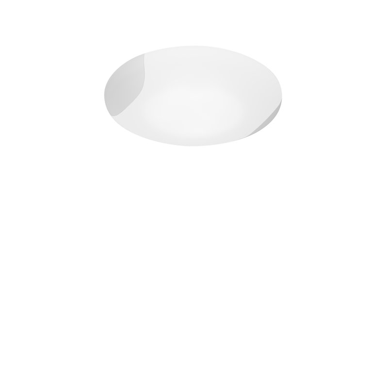 Lio Flush Mounted Sconce, Glossy White, 16" H x 16" W x 16" D