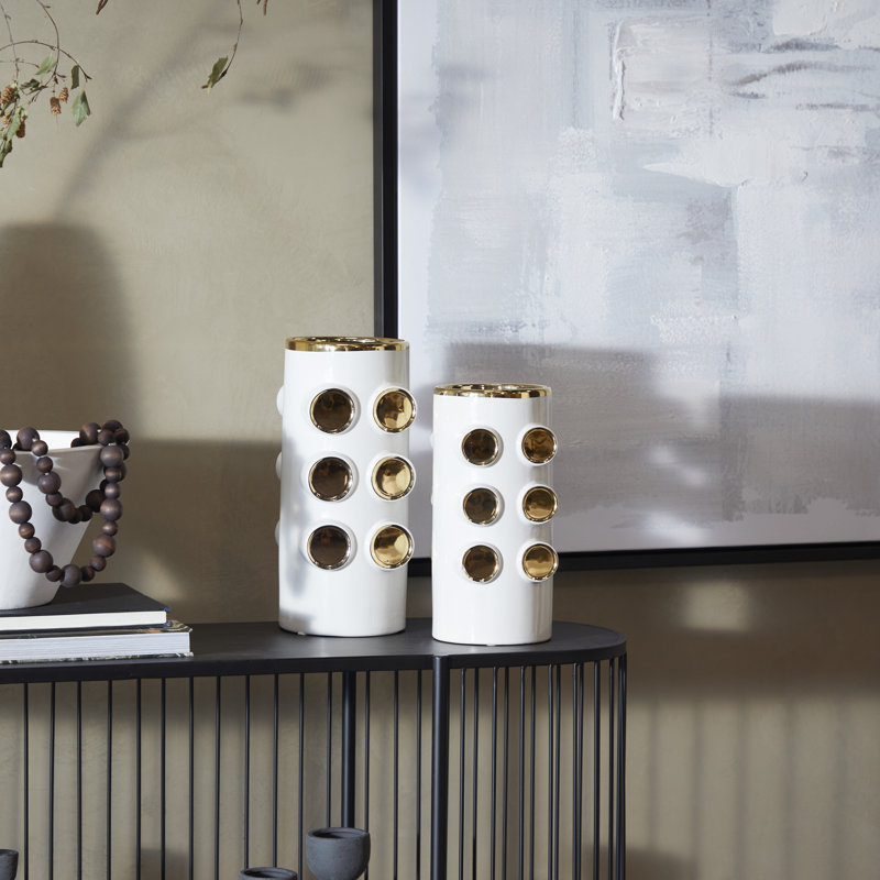 Ensemble de vases en céramique, Blanc