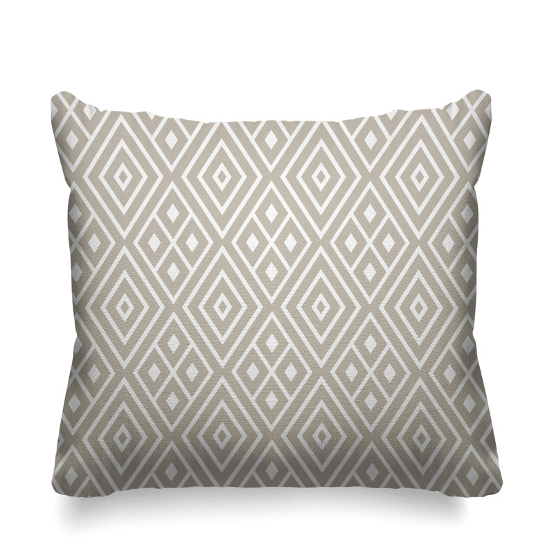 Housse et insert de coussin carré extérieur Aima, L 17 po x H 17 po, Beige