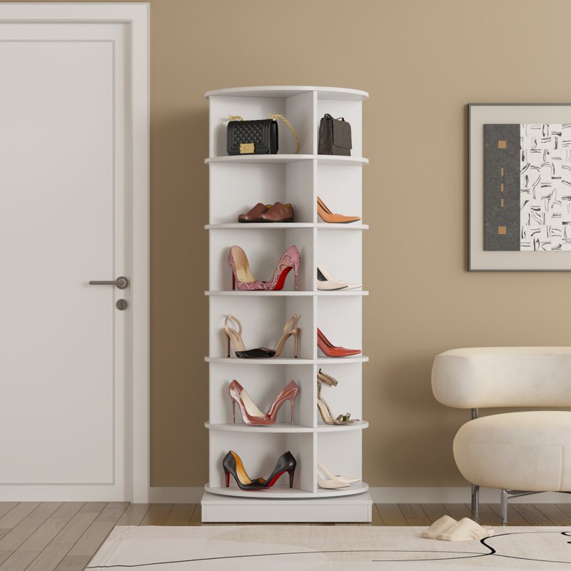 Armoire à chaussures 360 360 °, Blanc