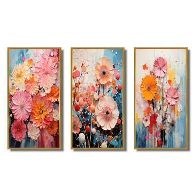 " Collage Kaleidoscope " 3 - Pieces