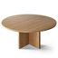 Ensemble de salle à manger rond de 60 pouces en placage de bois avec piédestal et fauteuils à oreilles en chenille-663056128