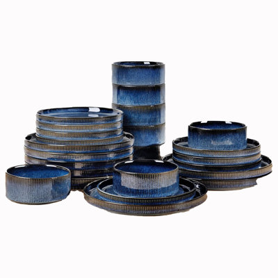  24 Pieces Porcelain Lightweight Plates And Bowls Sets, Ceramic Dinnerware Sets For 8, Scratch Resistant Dish Set, Oven & Microwave & Dishwasher Safe, Cappuccino