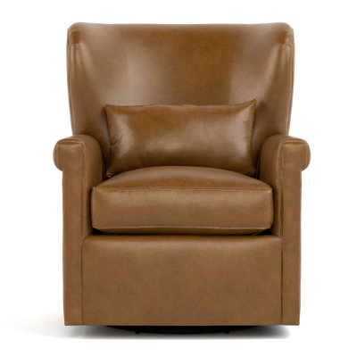 Hudson Valley Leather Wingback Chair