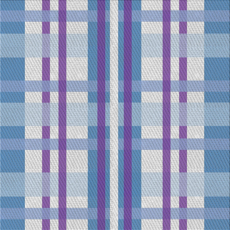 Tapis bleu/beige/mauve à motifs, Carré 4 pi