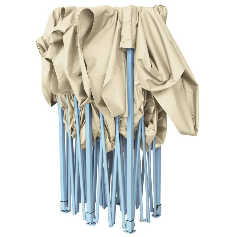 Holasice Steel Pop-Up Gazebo, Blue, Beige, 315cm H x 580cm W x 292cm D