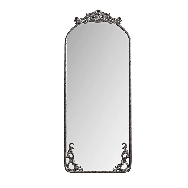 Full Body Mirror Wall Mounted Mirror, Antique Silver
