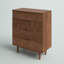 Commode en bois massif à 4 tiroirs l 35,4 po Petterson
