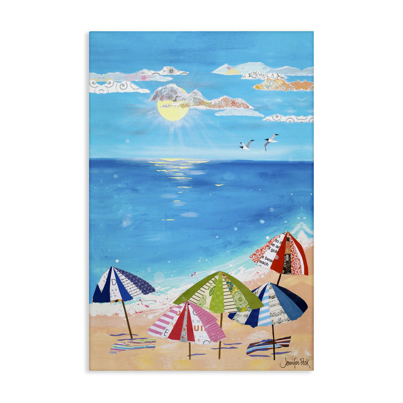 «Good Day Sunshine», art mural sur toile par Jennifer Peck, H 30 po x l 20 po