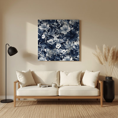 Watercolor Floral 61 Grey Metal Wall Art