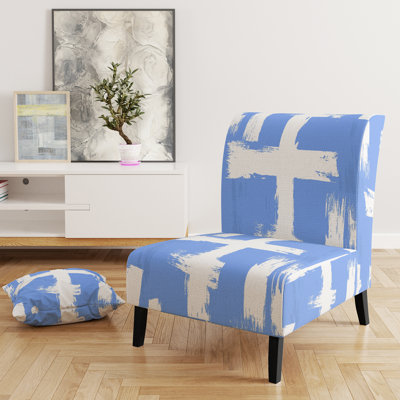 Fauteuil de chambre Crossing Paths II - Velours rembourré moderne