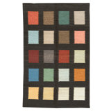 Hand Knotted Wool Area Rug in Patchwork