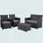 Coussin gris / cadre noir est en rupture de stock