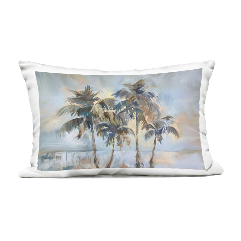 Coussin d'extérieur Cool Palm Trees Sunrise Design par Ramona Murdock