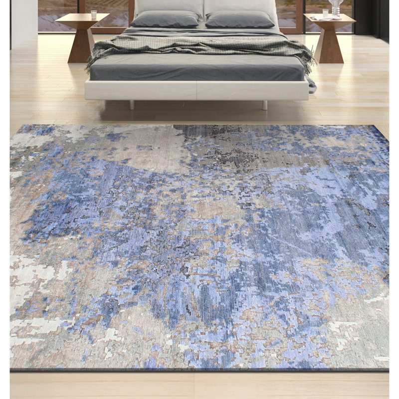 Hand Woven Area Rug, Rectangle 9' x 12'