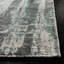 Tapis argenté tissé à plat à la main à motif abstrait Zowie-23203204