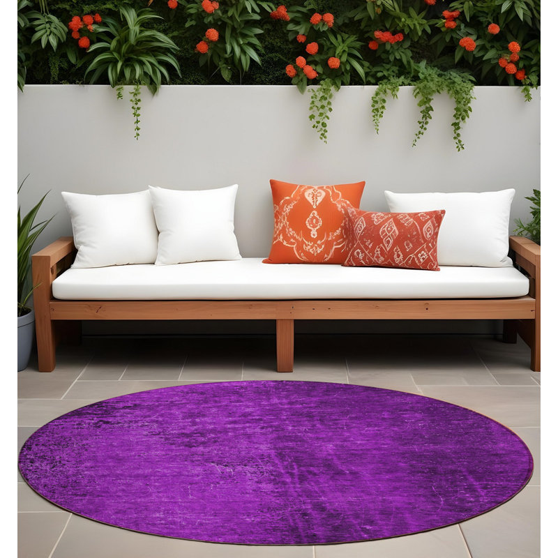 Tapis d'intérieur rond 8 po