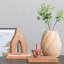 Vase décoratif en bois arqué