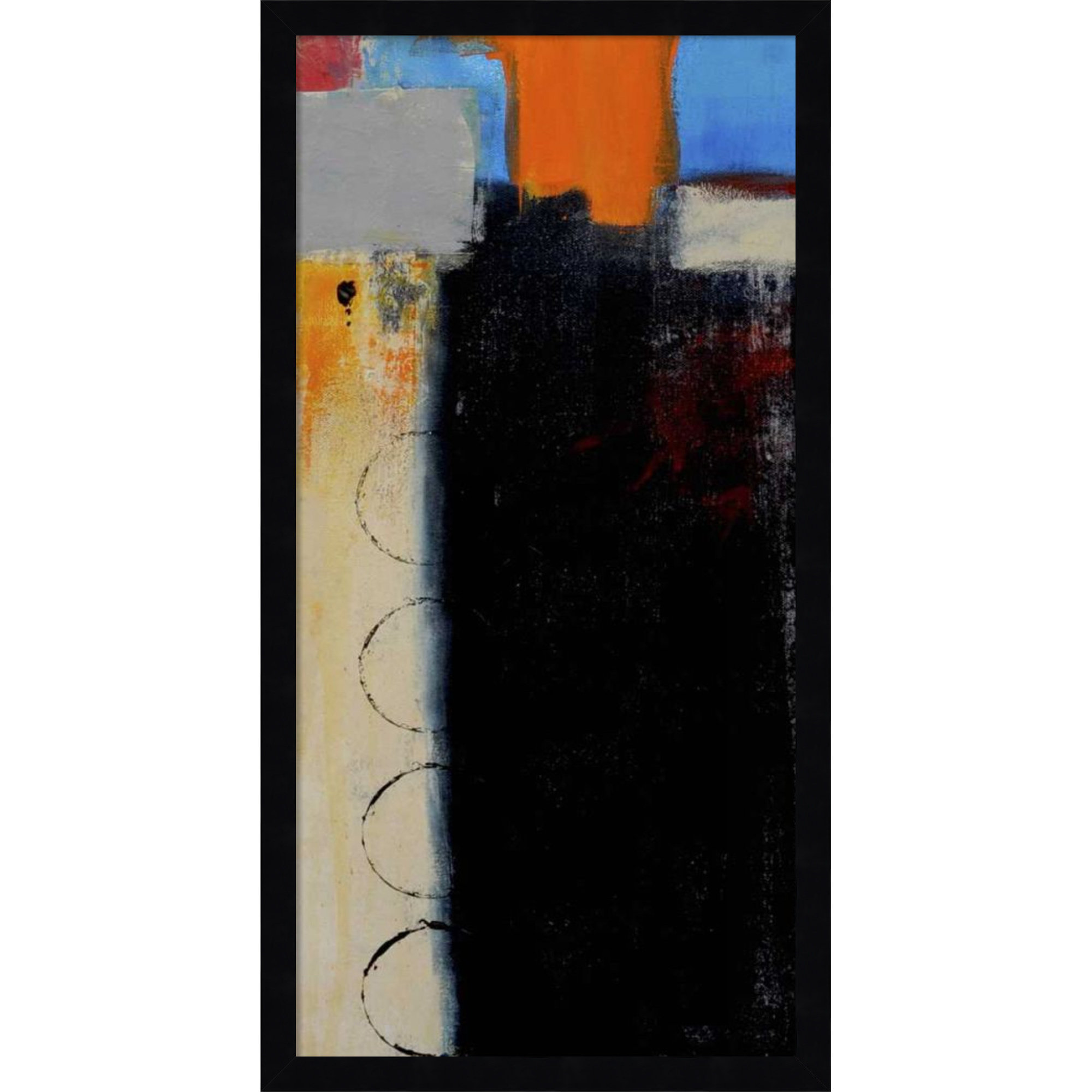Thats a Wrap III by Mauro Wood Framed Wall Art Print, 25" H x 13" W, Black