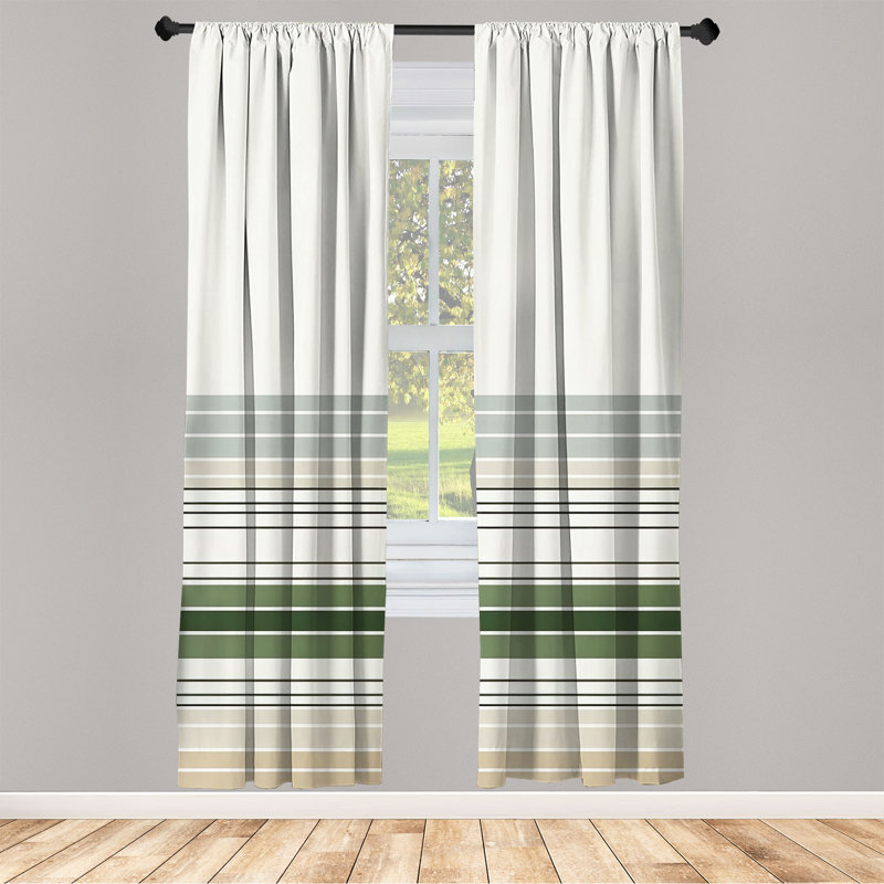 Semi Sheer Curtain Pair, 56" W x 95" L