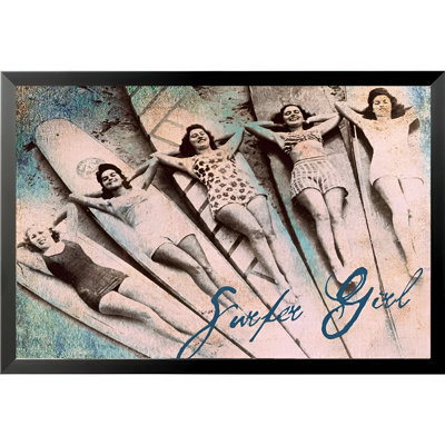 « surfer fille iii » par brandi fitzgerald, impression encadrée
