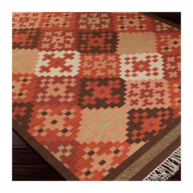 Wellsville Wool Geometric Indoor Rug, Rectangle 8' x 11'