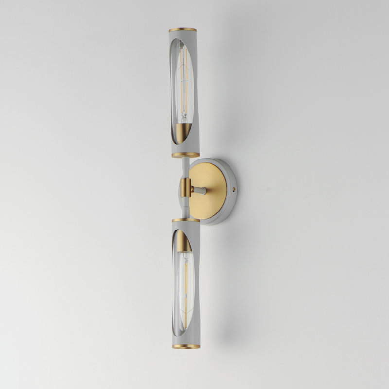 Meuble-lavabo Regent-Bath, Gris français clair / laiton vieilli naturel